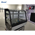 Countertop Displays Front Curved Glass Door Cake Refrigerator Showcase